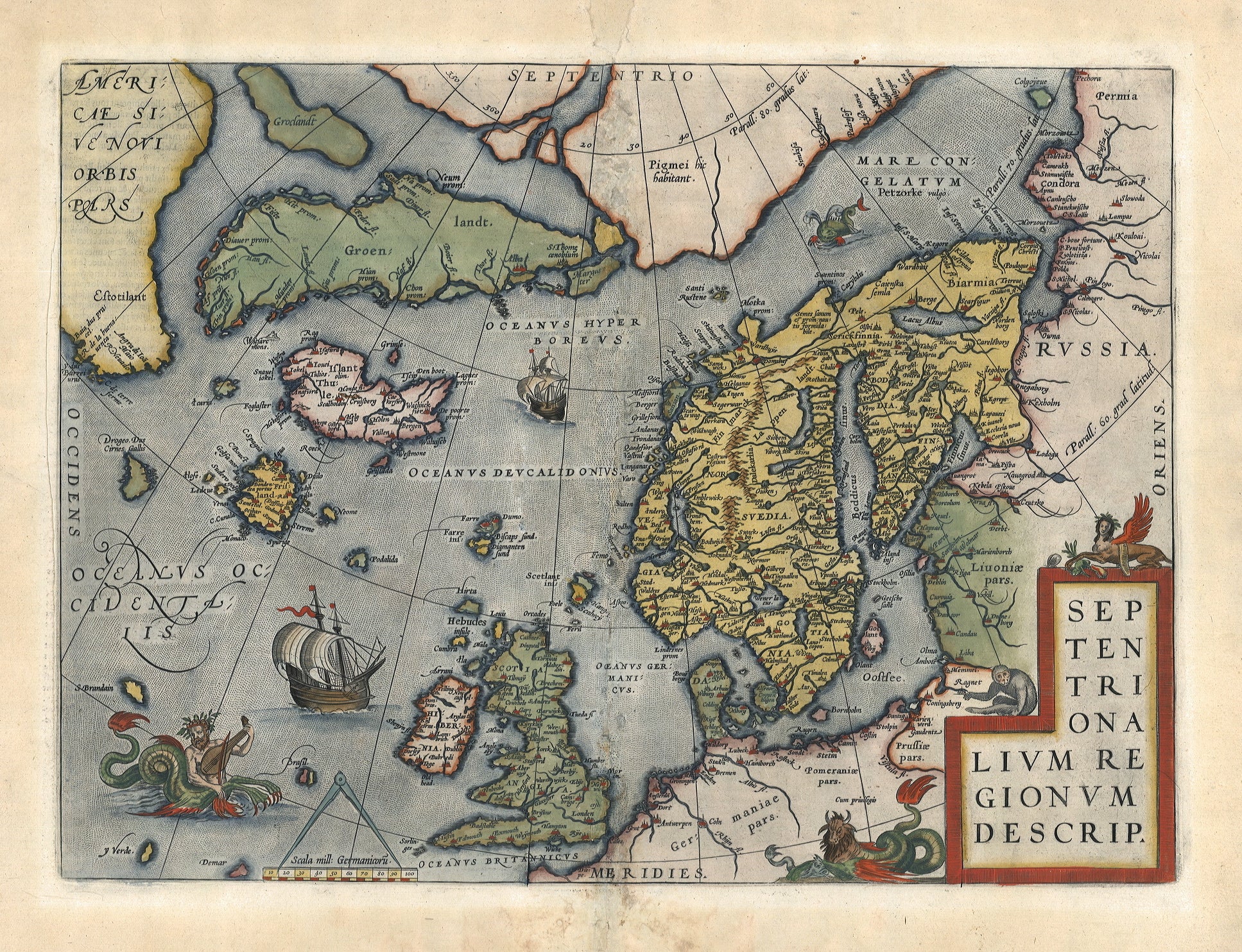 Nordatlantik und Skandinavien im Jahr 1572