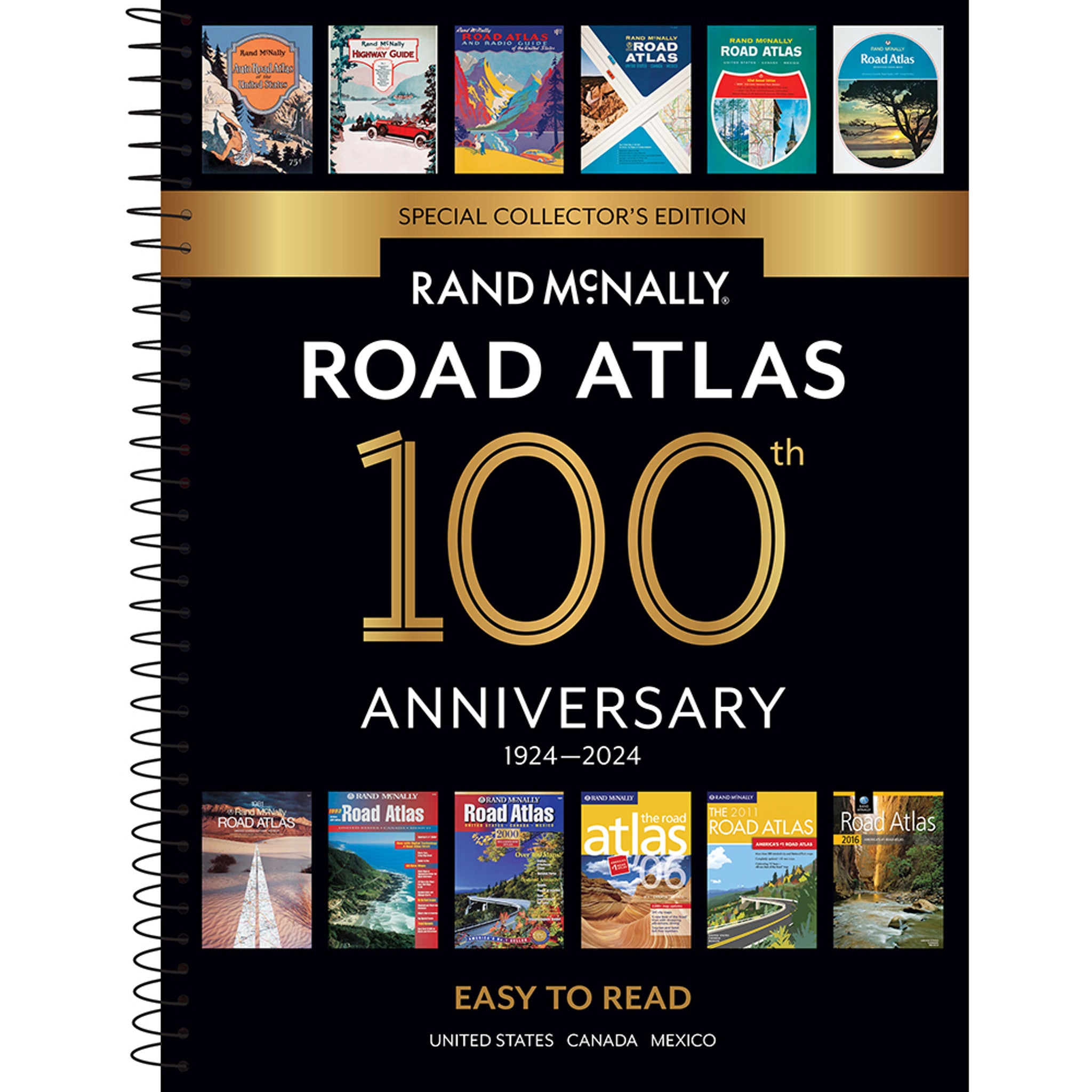 2024 USA Easy to Read Road Atlas Rand McNally