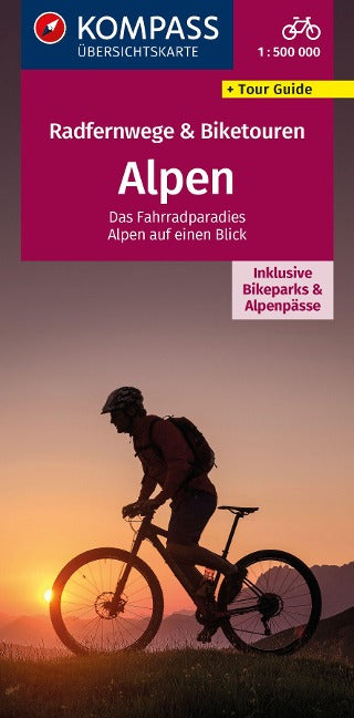 2563 KOMPASS Radfernwege & Biketouren Österreich 1:300.000