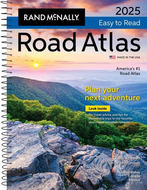 2025 USA Easy to Read Road Atlas Rand McNally