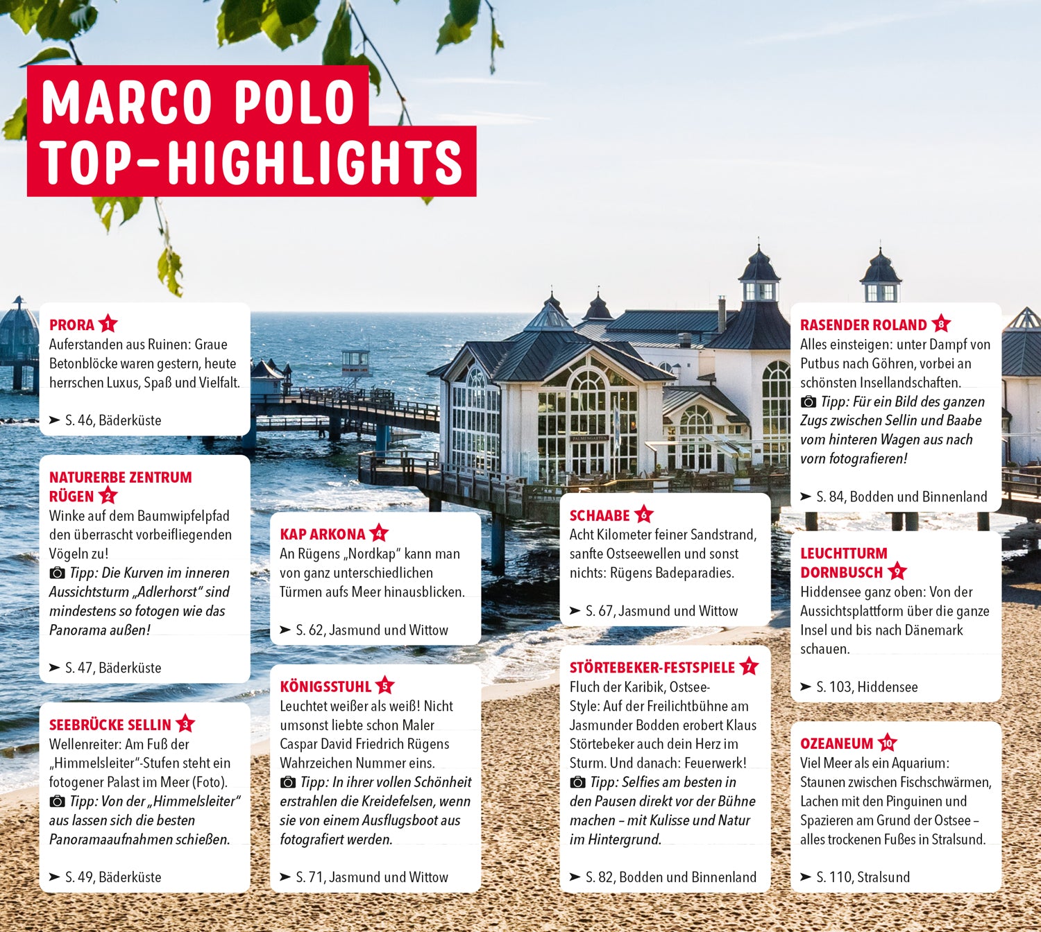 Rügen, Hiddensee, Stralsund - MARCO POLO Reiseführer