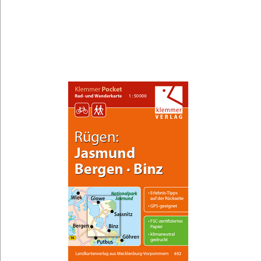 Rügen: Jasmund, Bergen, Binz - 1:50.000