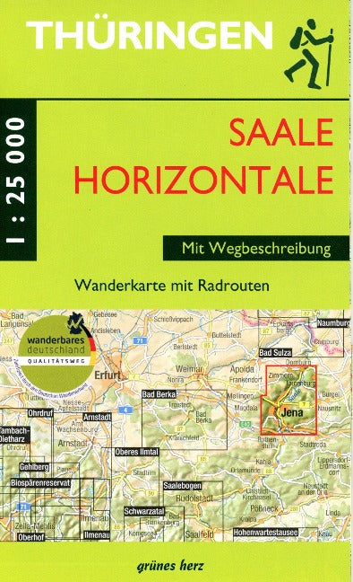 Wanderkarte Saalehorizontale - 1:25.000