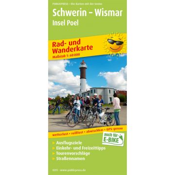 Schwerin-Wismar-Insel Poel 1:60000 - Freytag & Berndt