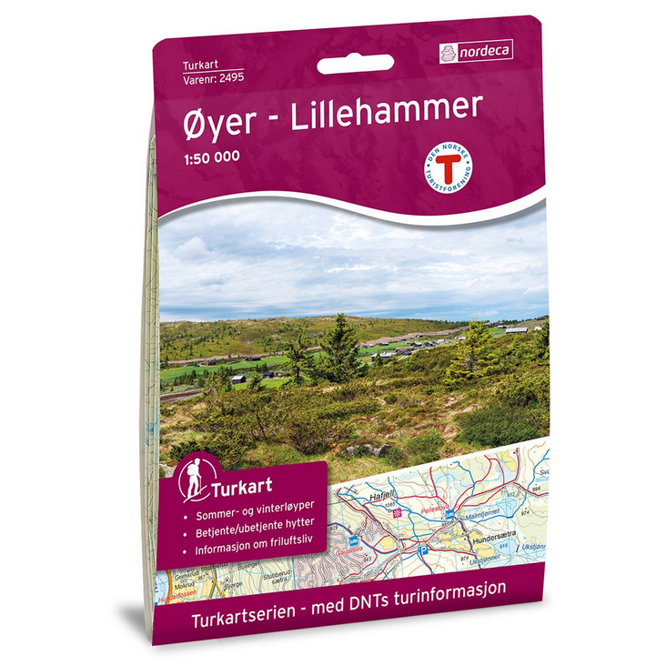 Øyer - Lillehammer 1:50.000 - Turkart