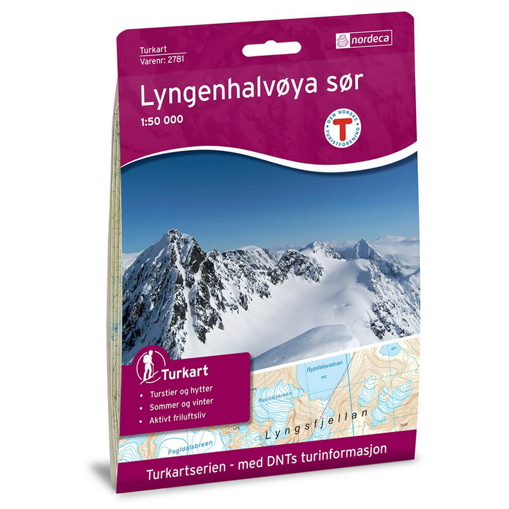 Lyngenhalvøya Sør 1:50.000 - Turkart
