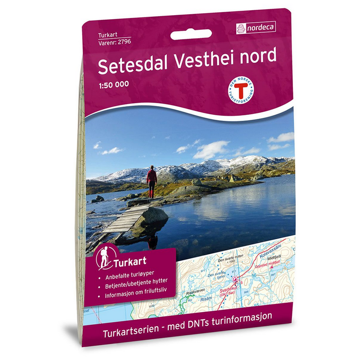 Setesdal Vesthei Nord 1:50.000 - Turkart