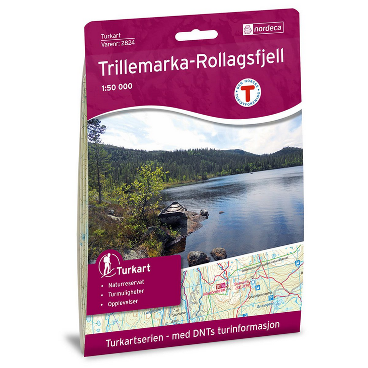 Trillemarka-Rollagsfjell 1:50.000 - Turkart