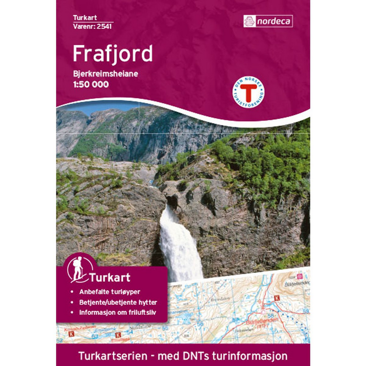 Frafjord-Bjerkreimsheiane 1:50.000 - Turkart