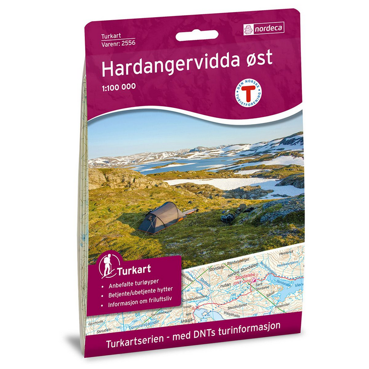 Hardangervidda Øst 1:100.000 - Turkart