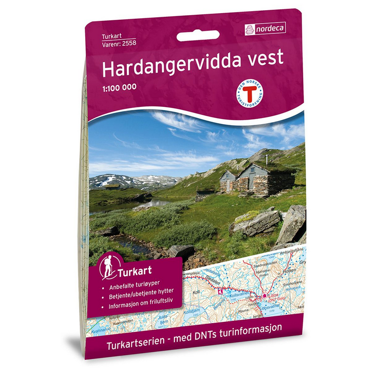 Hardangervidda Vest 1:100.000 - Turkart