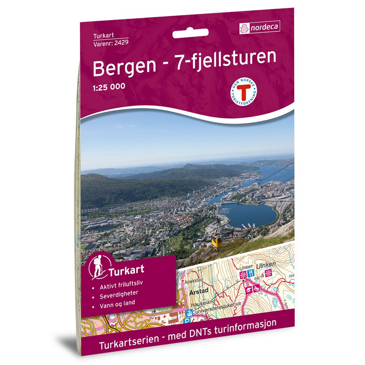 Bergen - 7-Fjellsturen 1:25.000 - Turkart