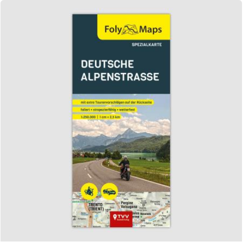 Deutsche Alpenstrasse 1:250.000 - Spezialkarte FolyMaps