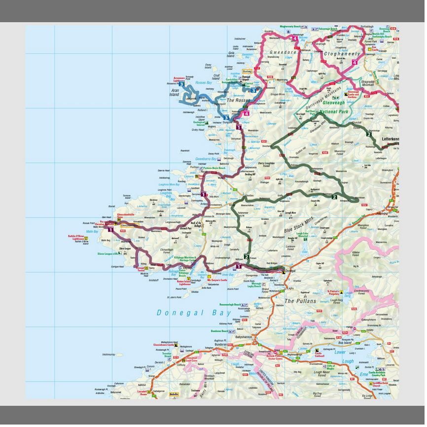 Irland 1:250.000 - Tourenkarten Set FolyMaps