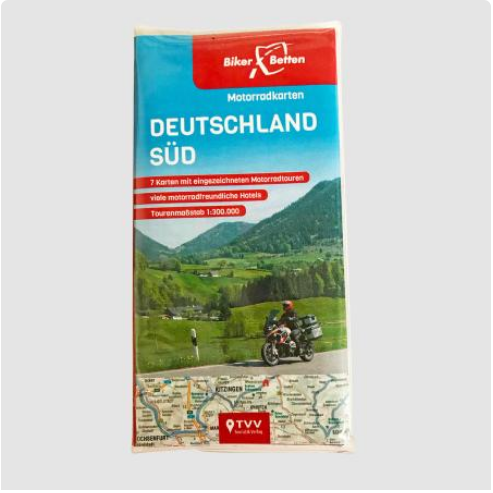 Deutschland Süd 1:300.000 - Motorradkarten FolyMaps