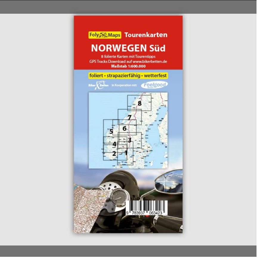 Norwegen Süd 1:600.000 - Tourenkarten-Set FolyMaps