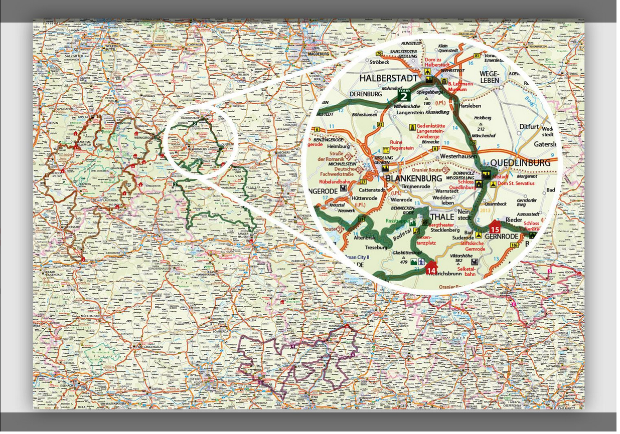 Deutschland Nord-Ost 1:300.000 - Motorradkarten FolyMaps