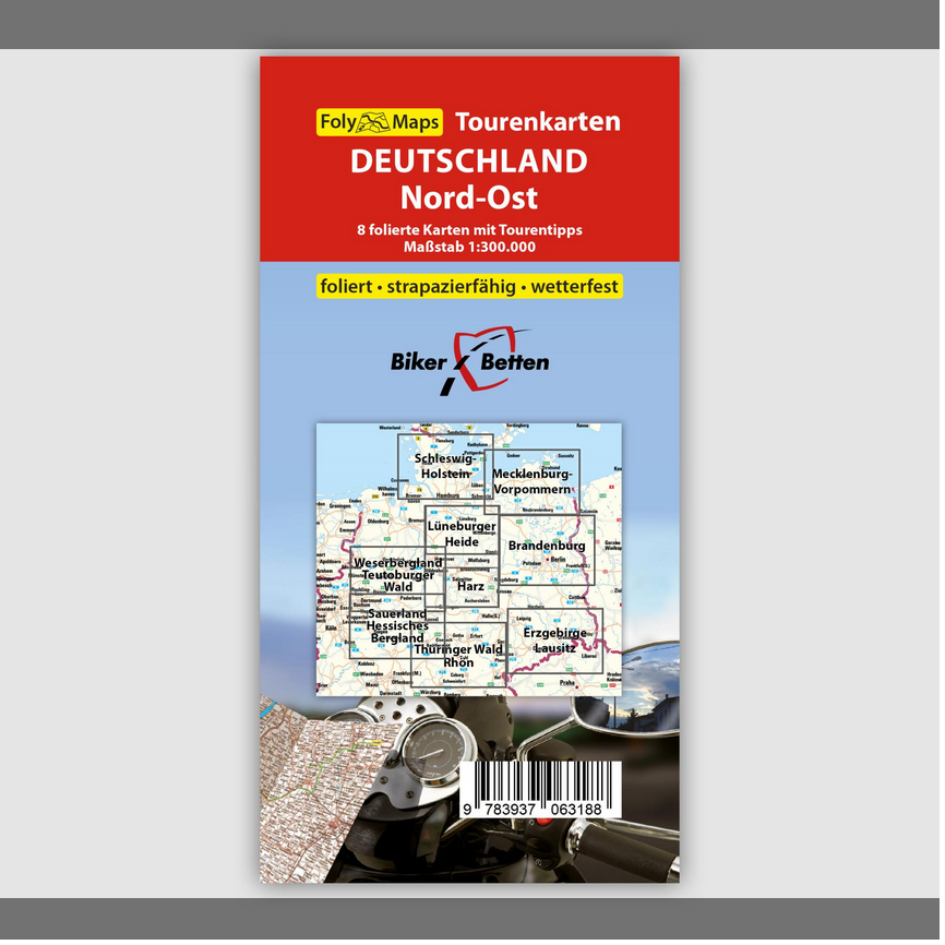 Deutschland Nord-Ost 1:300.000 - Tourenkarten Set FolyMaps