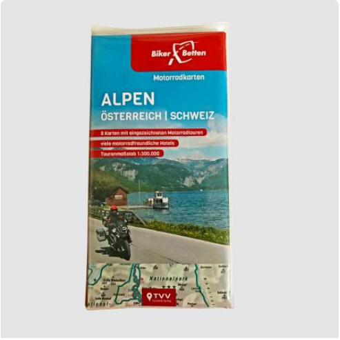 Alpen Österreich & Schweiz 1:300.000 - Motorradkarten FolyMaps