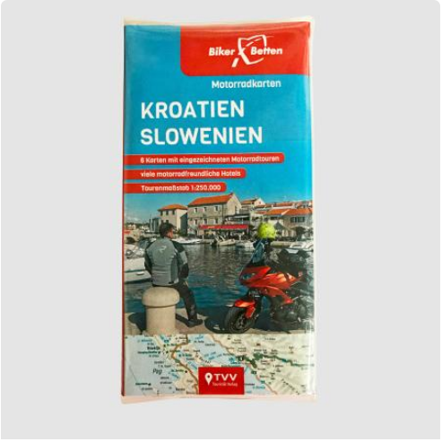 Kroatien & Slowenien 1:250.000 - Motorradkarten FolyMaps