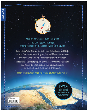Der Weltatlas  mit herausnehmbarer Welt- und Europakarte zum Wenden - für Kinder