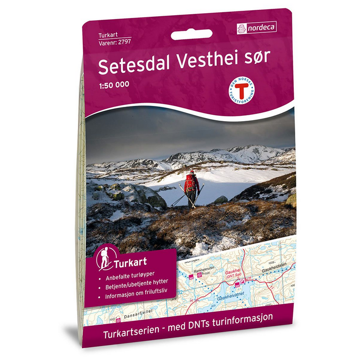 Setesdal Vesthei 1:50.000 - Turkart