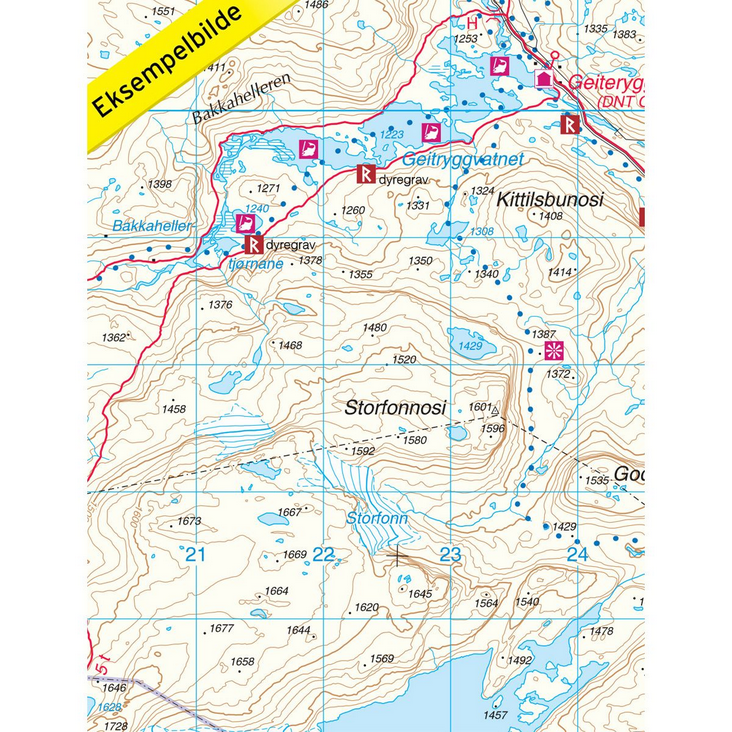 Skarvheimen 1:50.000 - Turkart