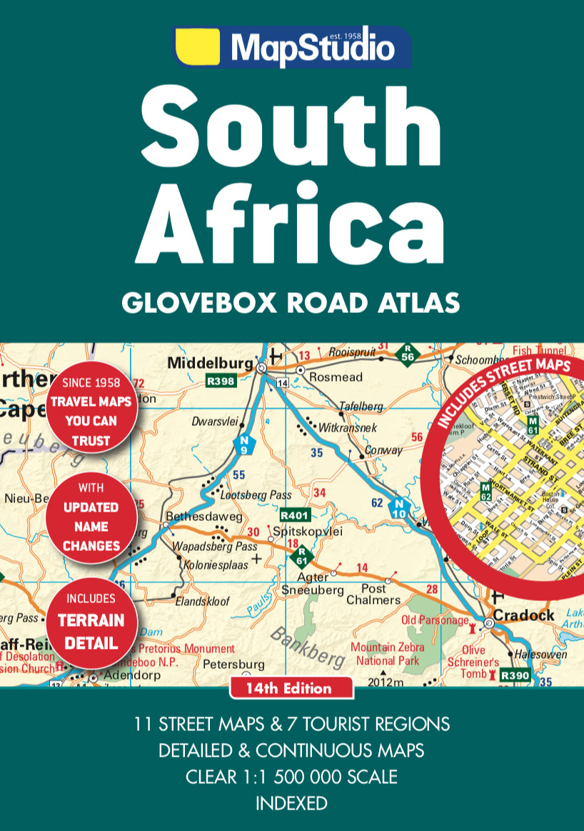 Südafrika Straßenatlas - 1:1.500.000 Mio. - A5 Spiralbindung