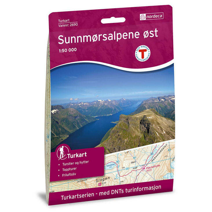 Sunnmørsalpene Øst 1:50.000 - Turkart