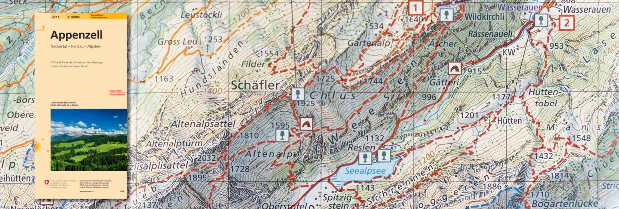 Schweiz Wanderkarten 1:50.000 - Swisstopo