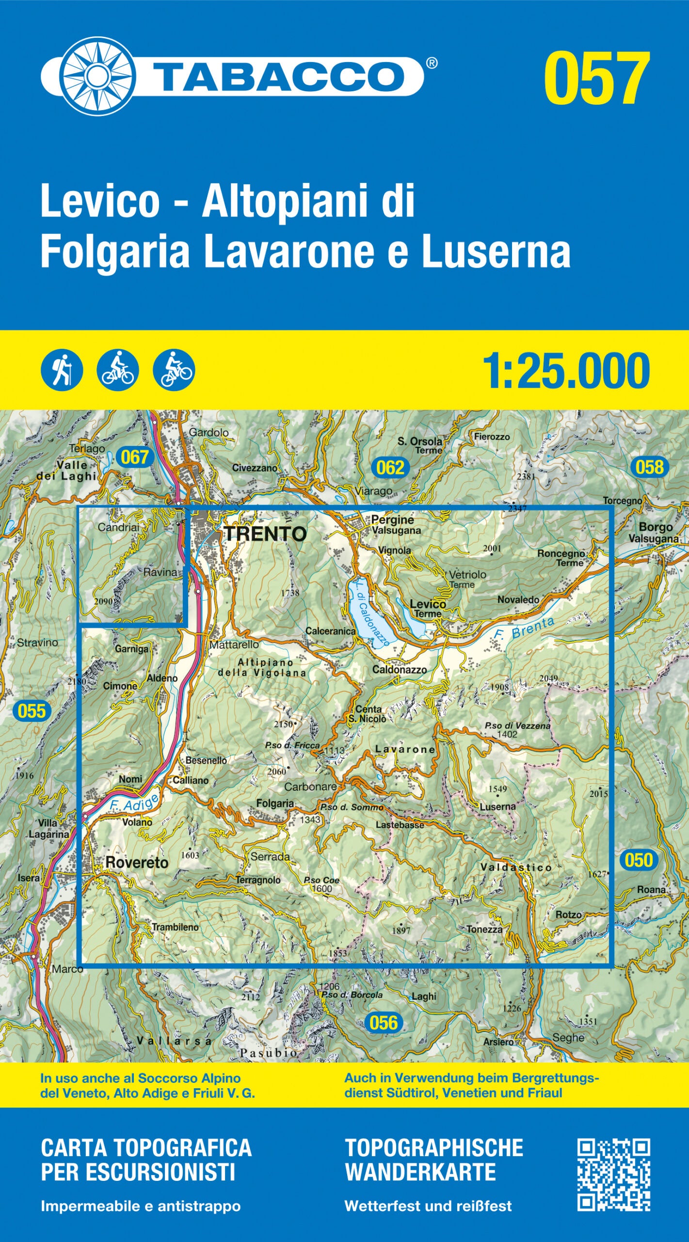 Tabacco Wanderkarten 1:25.000 (Alpen, Südtirol, Dolomiten)