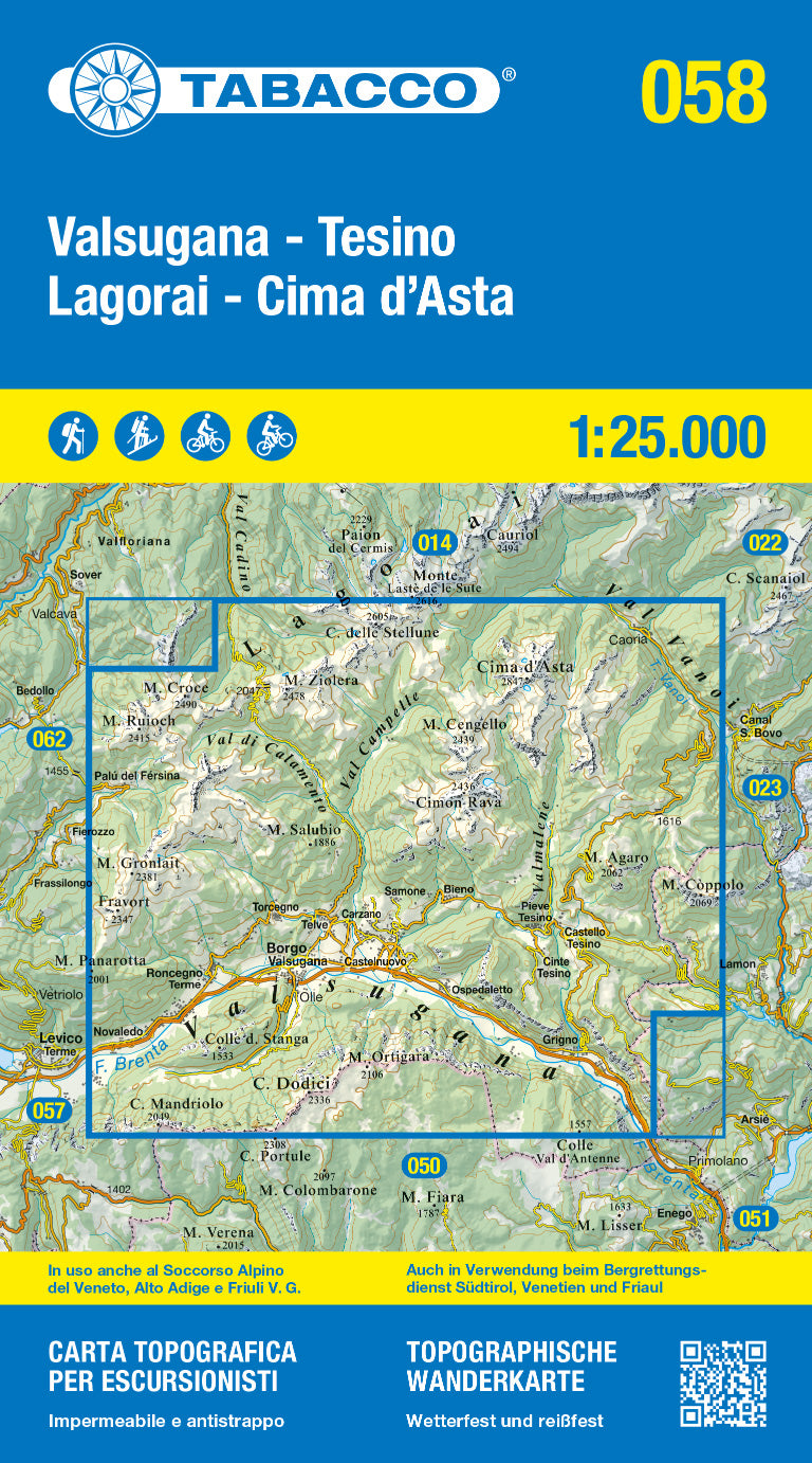 Tabacco Wanderkarten 1:25.000 (Alpen, Südtirol, Dolomiten)