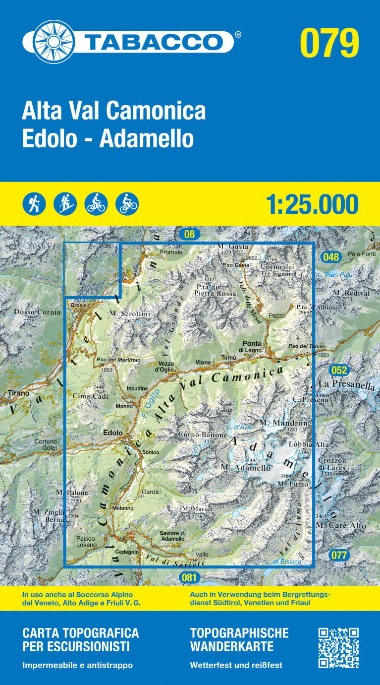 Tabacco Wanderkarten 1:25.000 (Alpen, Südtirol, Dolomiten)