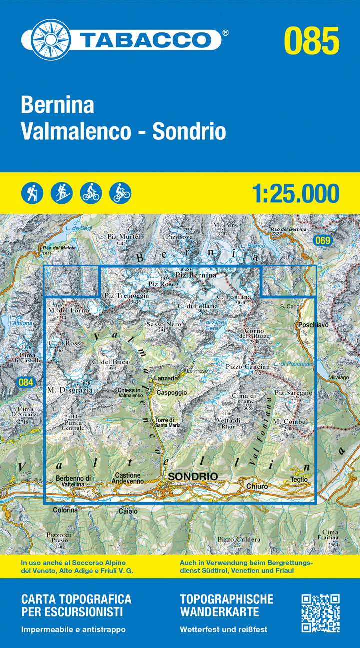 Tabacco Wanderkarten 1:25.000 (Alpen, Südtirol, Dolomiten)