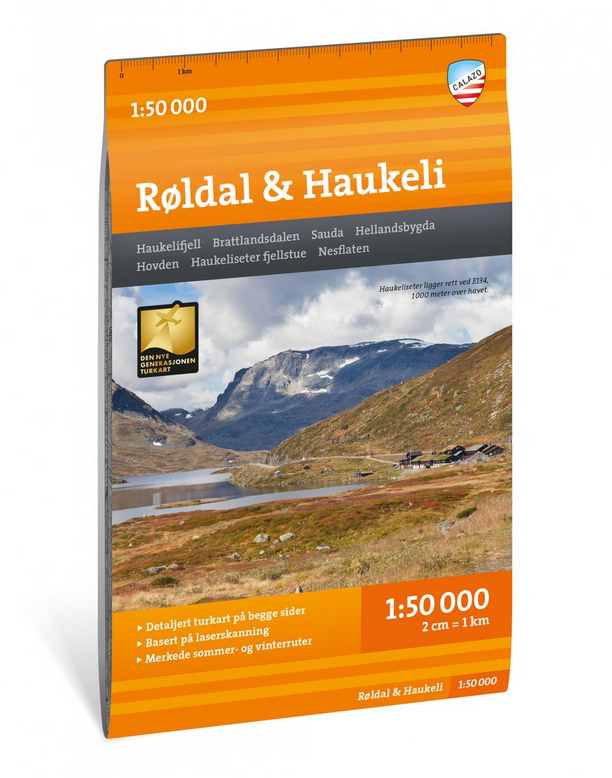 Turkart Røldal & Haukeli 1:50.000