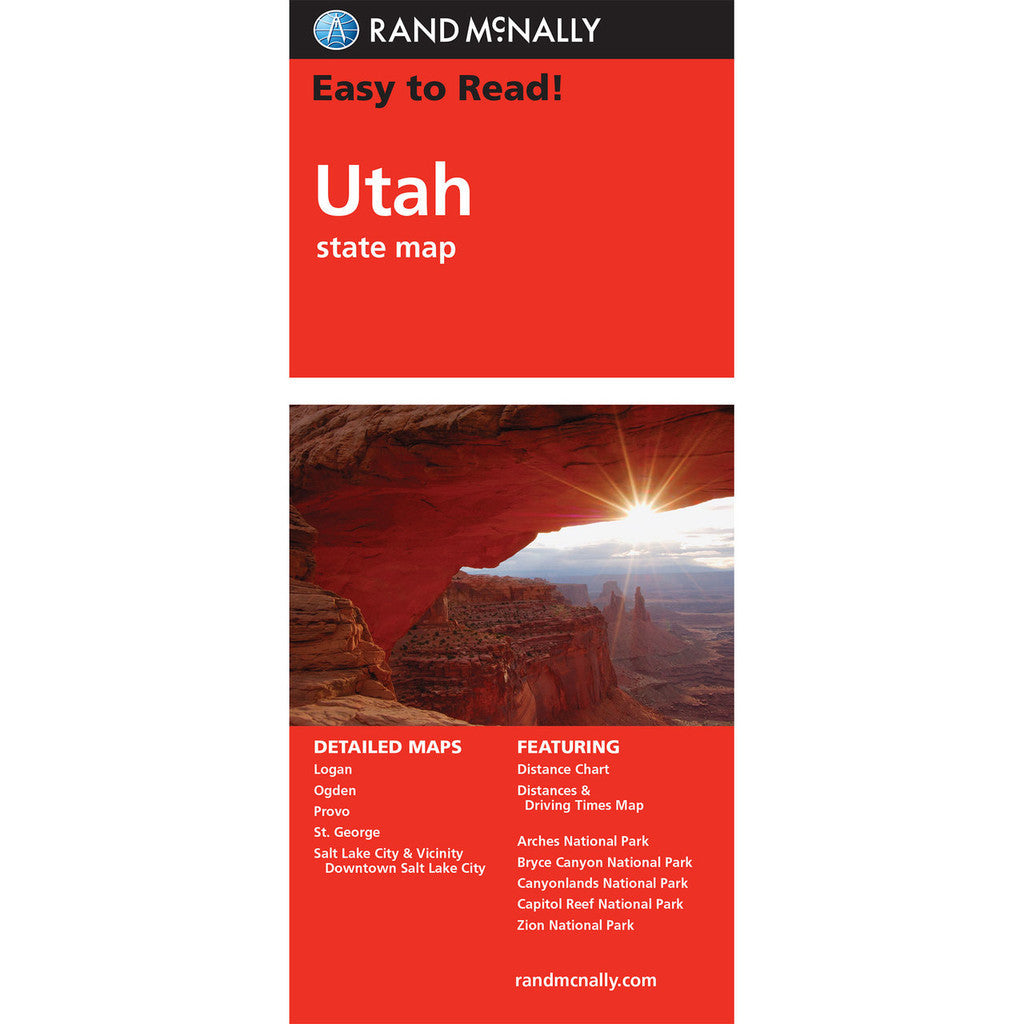 Utah State Map - Straßenkarte Rand McNally