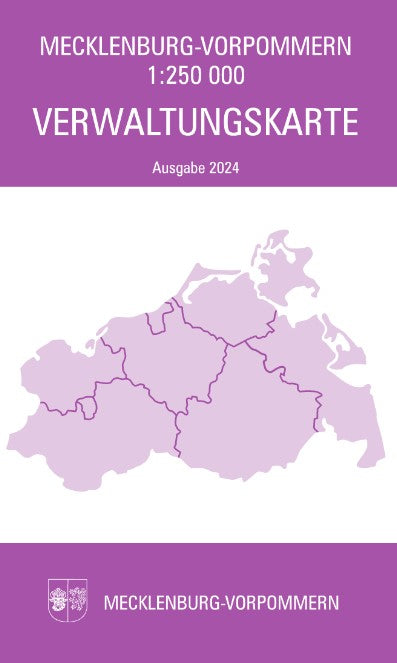 Verwaltungskarte Mecklenburg-Vorpommern 1:250 000