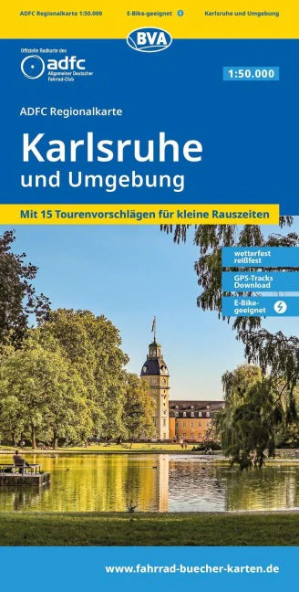 Karlsruhe und Umgebung - ADFC Regionalkarte