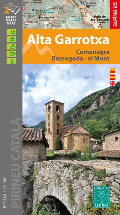 Alta Garrotxa 1:25.000 Wanderkarte Editorial Alpina