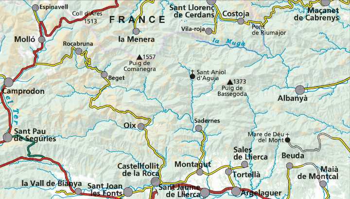 Alta Garrotxa 1:25.000 Wanderkarte Editorial Alpina