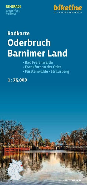 Oderbruch, Barnimer Land (RK-BRA04) 1:75.000 - Bikeline Fahrradkarte