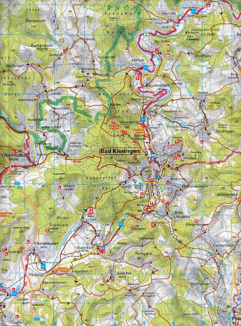 Rhön BVA - 1:75.000 - ADFC Regionalkarte