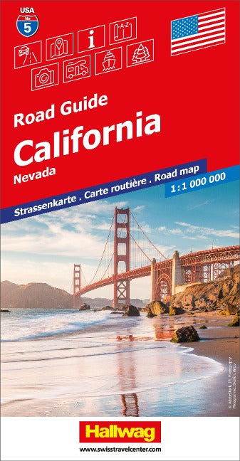 California Nevada-05 USA Road Guide 1.000.000 - Hallwag