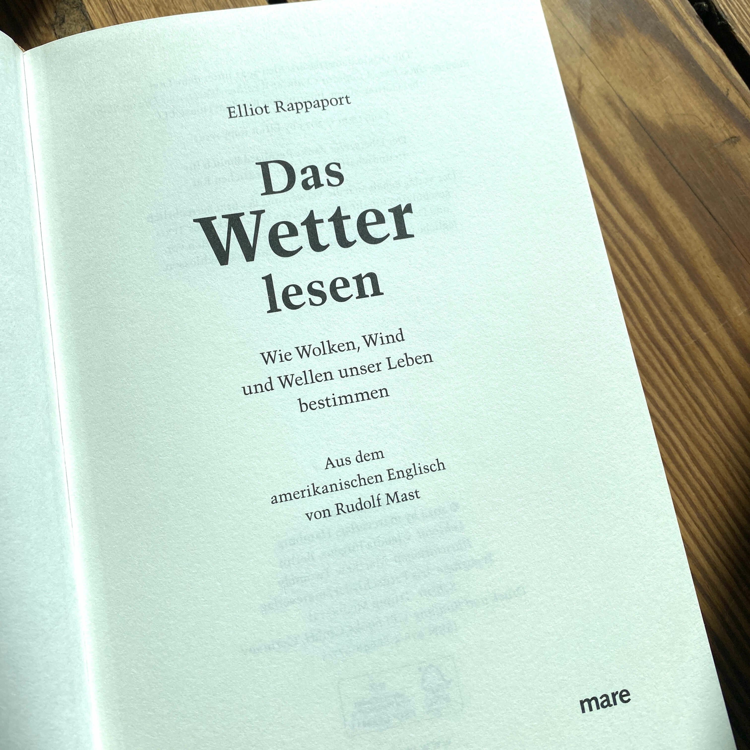 Das Wetter lesen von Elliot Rappaport