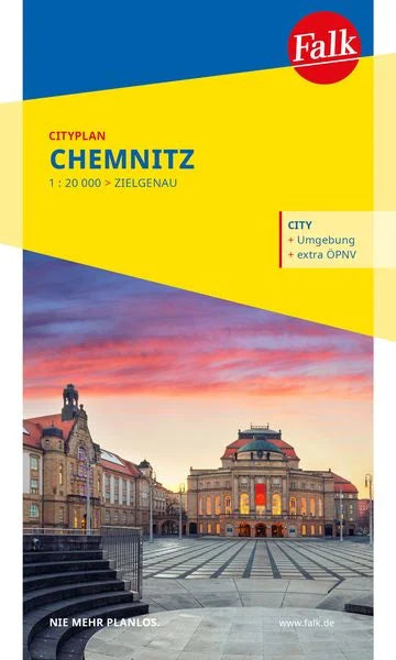 Chemnitz Falk Cityplan - 1:20.000