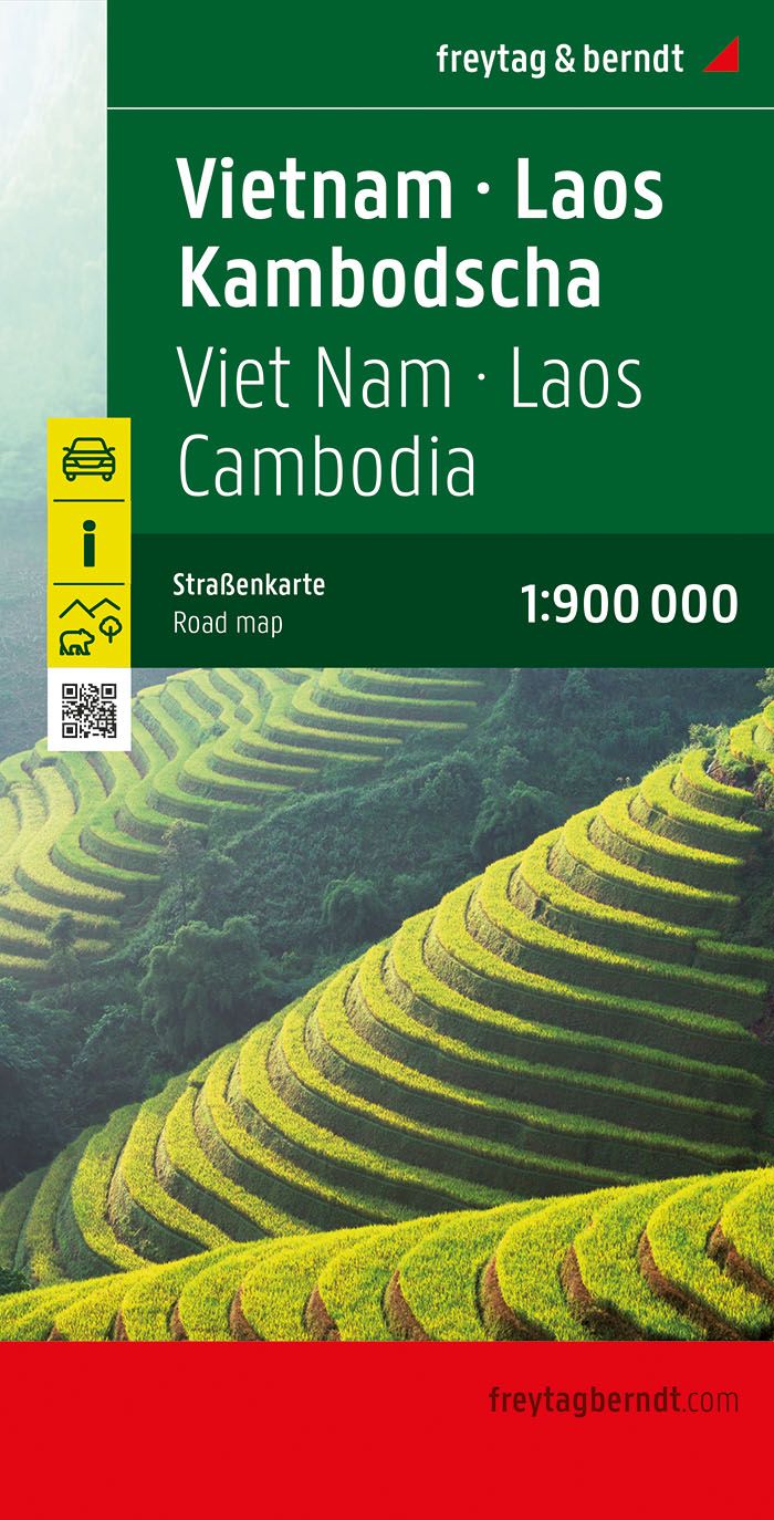 Vietnam, Laos und Kambodscha  1:900.000