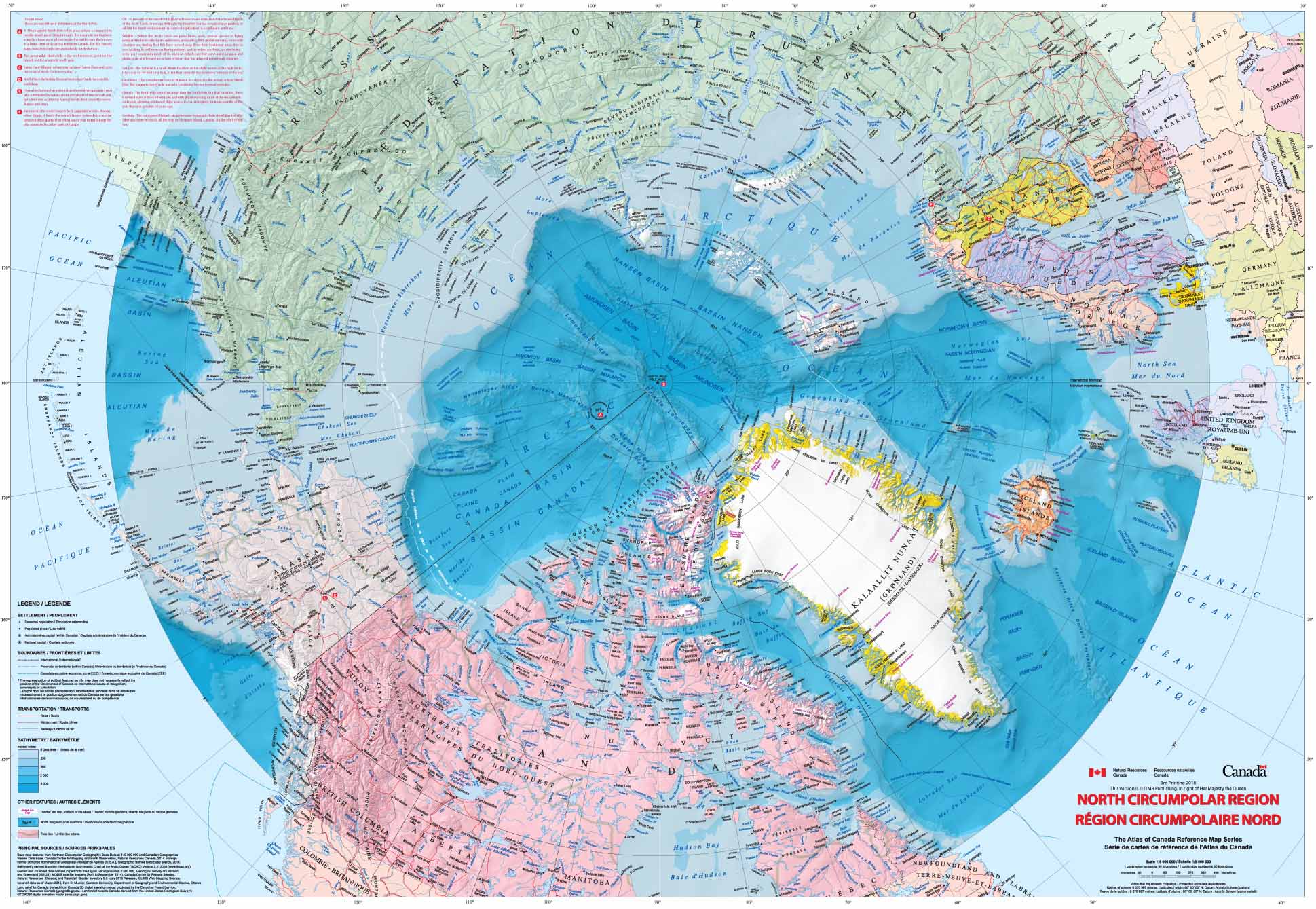 Greenland & North Pole - 1:3.000.000 / 1:9.000.000 ITMB