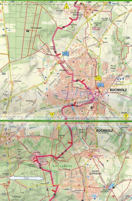 Heidschnuckenweg Hamburg-Fischbek - Celle 1:35.000