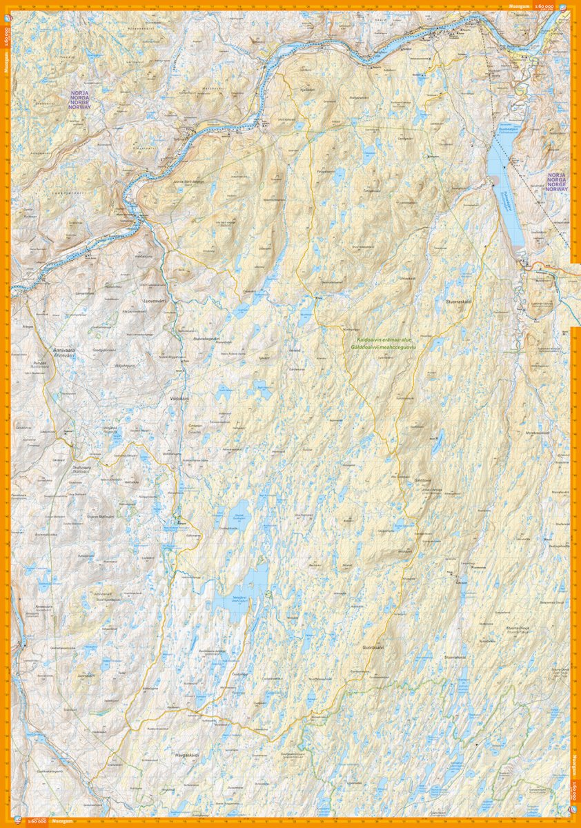 Kaldoaivin erämaa 1:60.000