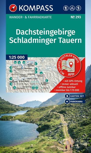 293 Dachsteingebirge, Schladminger Tauern - KOMPASS Wanderkarten-Set